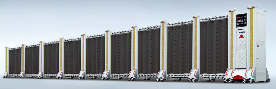 Aluminum Factory Automatic Telescopic Slide Gate