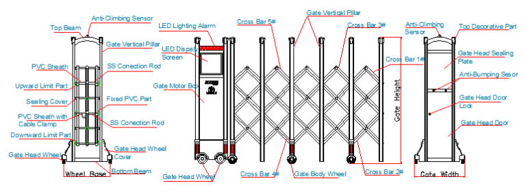 Wheelgate Design Customized Metal Driveway Gate - Automatic Gate Supplier (CXHA)