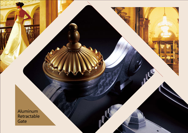 aluminum retractable gate