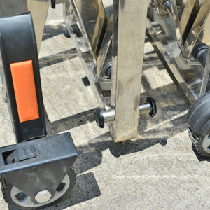 barrier gate brake wheel